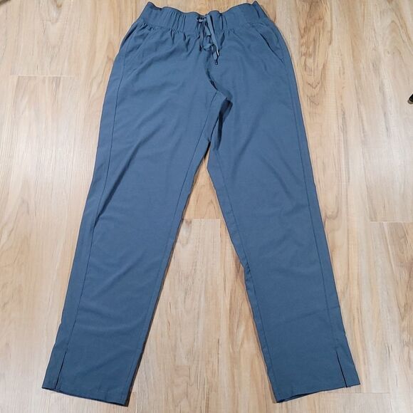 🩵Champion Blue Gray Woven Drawstring Mid Rise Pants Medium - Picture 3 of 12